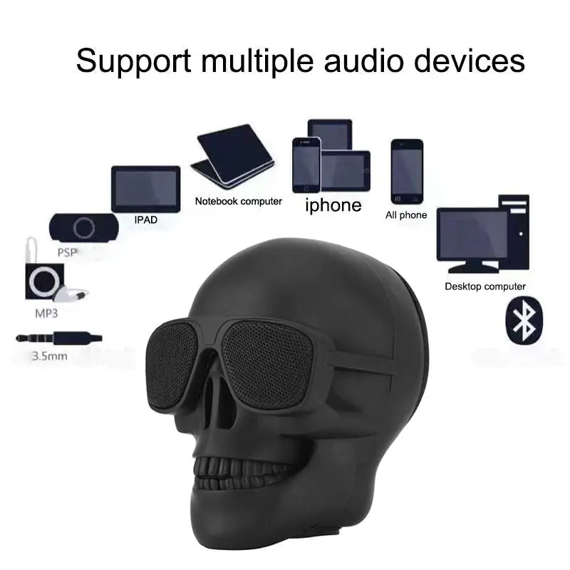 Skull Bluetooth Wireless Speaker Ravenrock