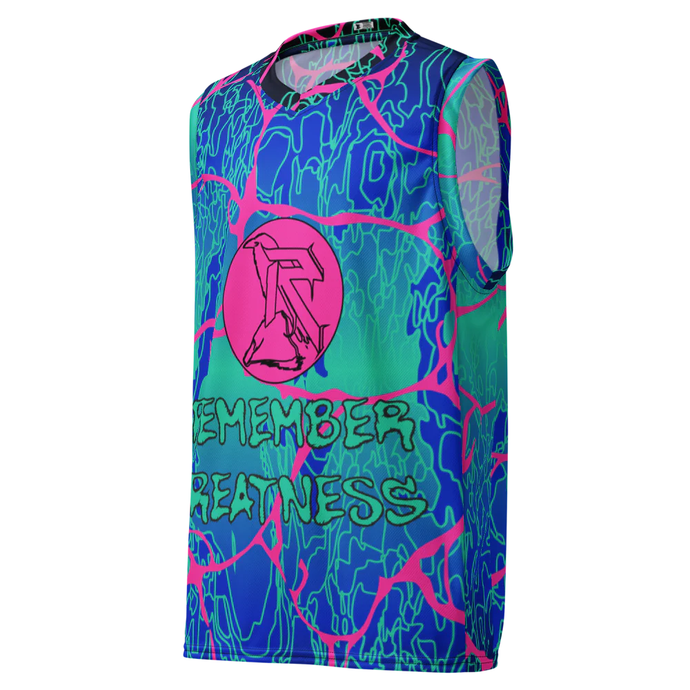 'LARIMAR' Recycled Unisex Basketball Jersey