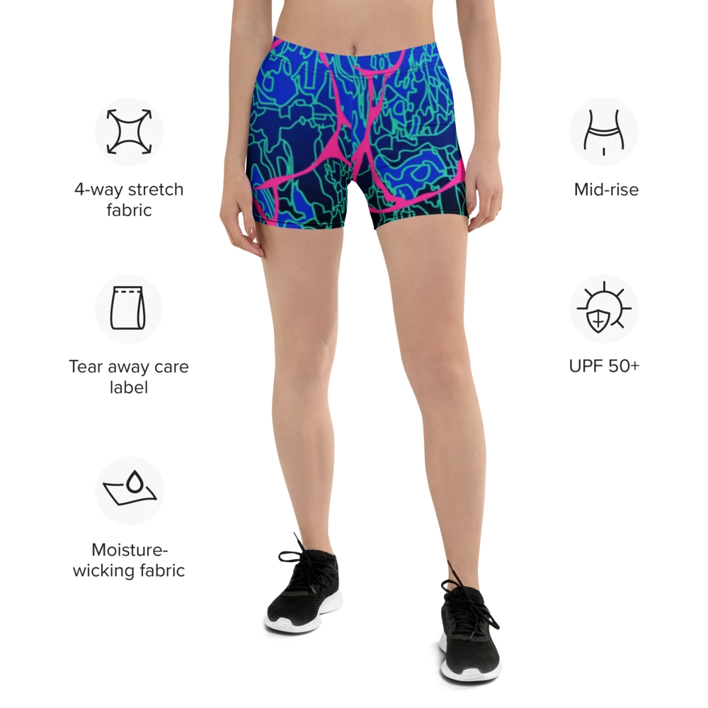 'LARIMAR' Spandex Shorts