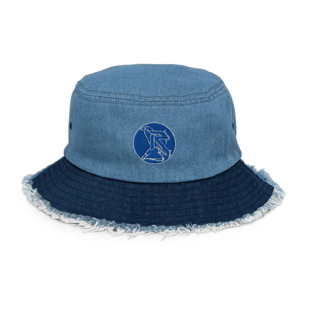 RavenRock Distressed Denim Bucket Hat