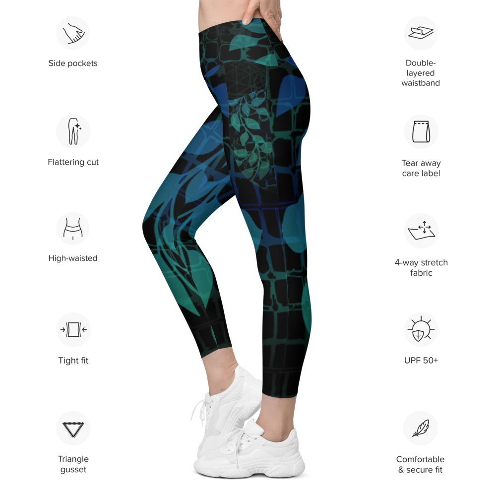 'JUNGLIST' Sustainable Leggings with Pockets Ravenrock