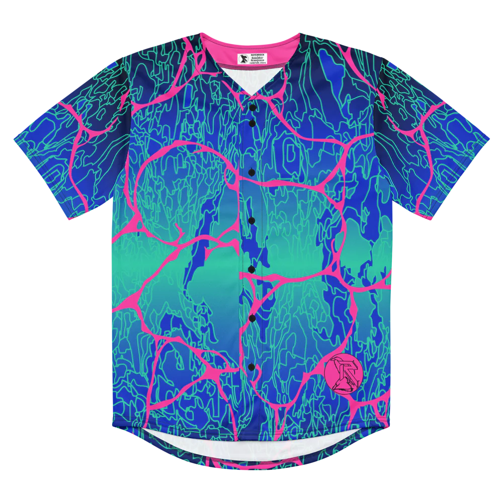 'LARIMAR' Recycled Unisex Baseball Jersey