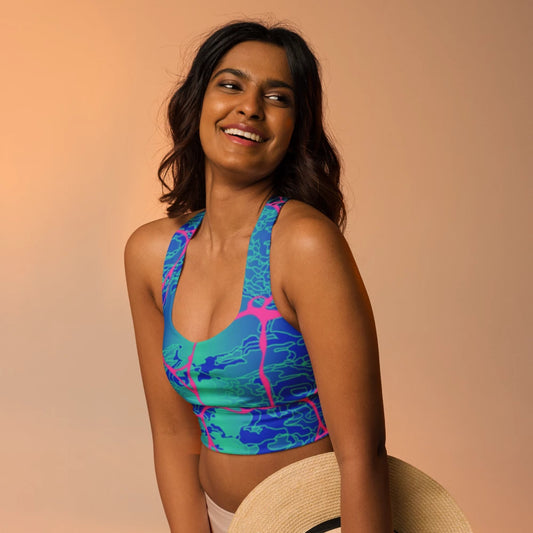 'LARIMAR' Recycled Longline Sports Bra