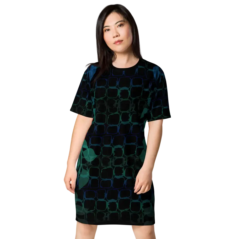 'JUNGLIST' Extralong T-Shirt Dress Ravenrock