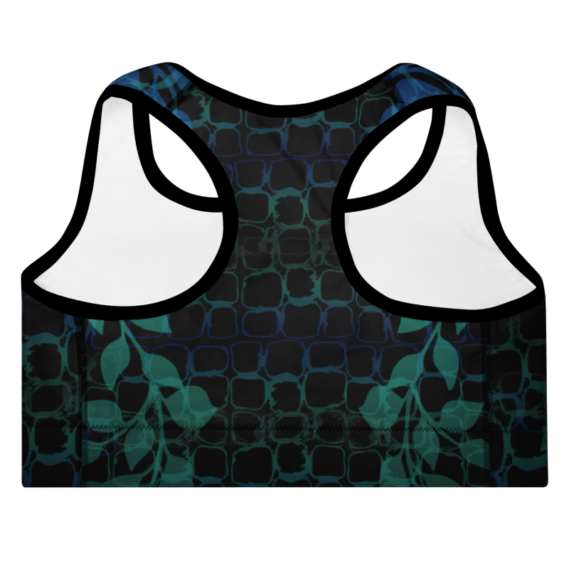 'JUNGLIST' Padded Sports Bra Ravenrock