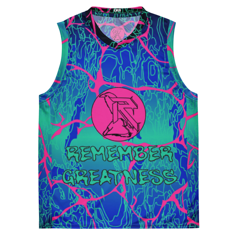 'LARIMAR' Recycled Unisex Basketball Jersey