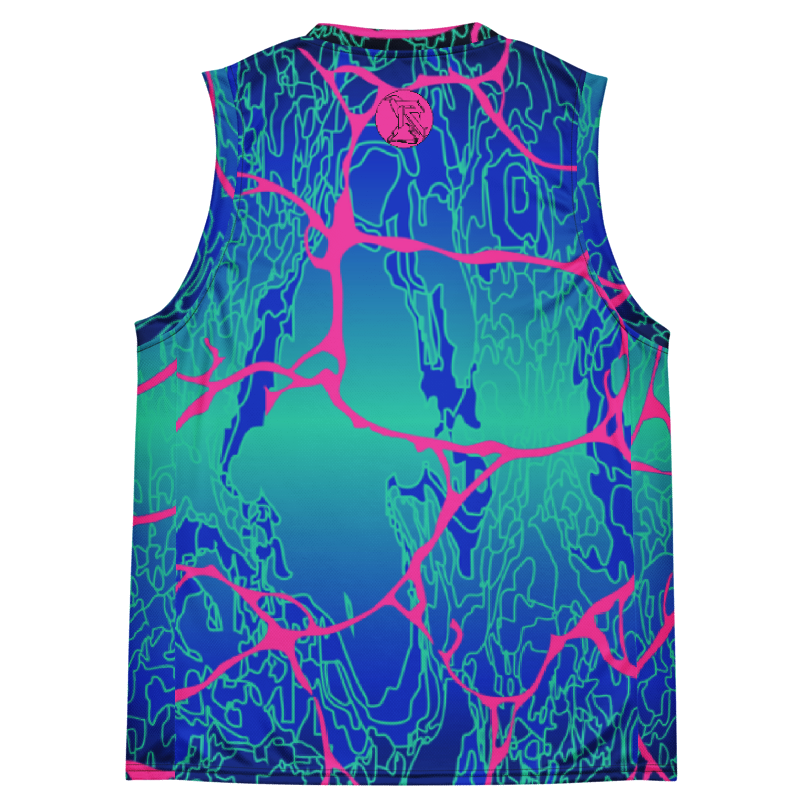 'LARIMAR' Recycled Unisex Basketball Jersey