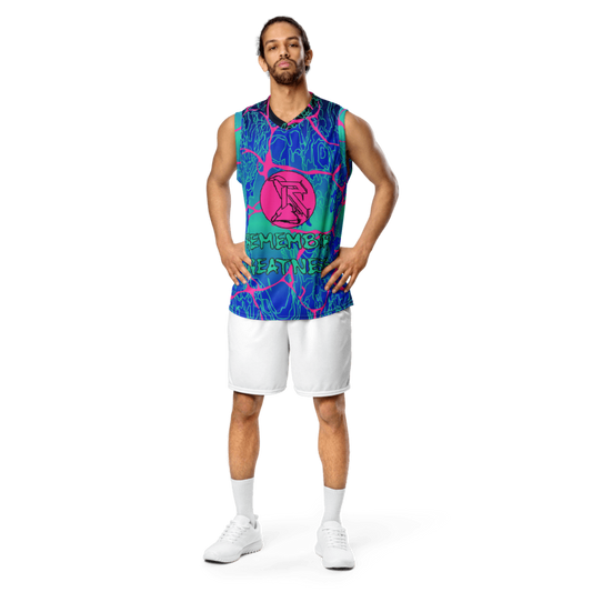 'LARIMAR' Recycled Unisex Basketball Jersey