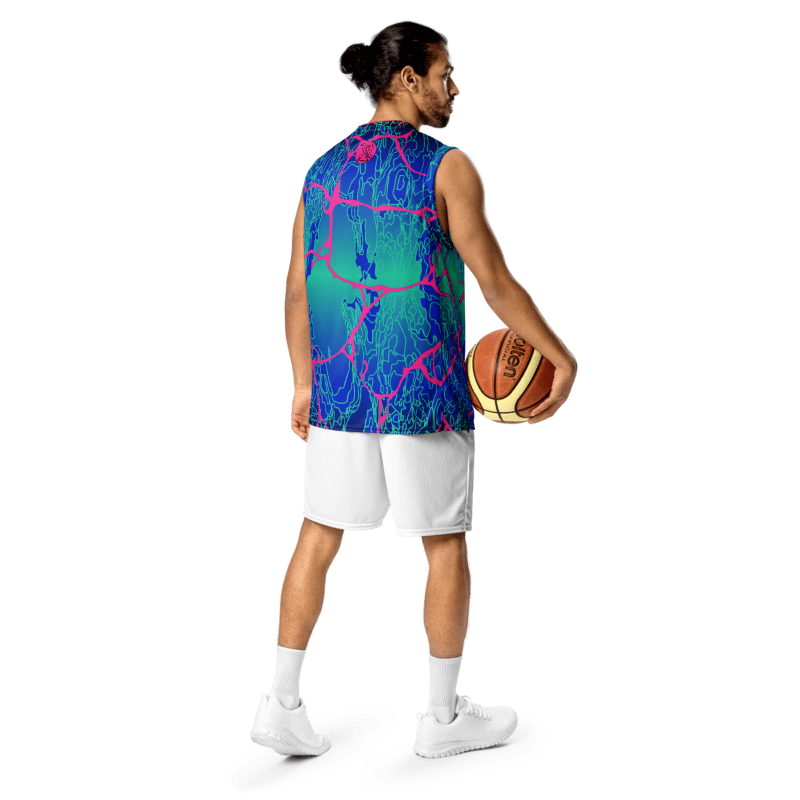 'LARIMAR' Recycled Unisex Basketball Jersey