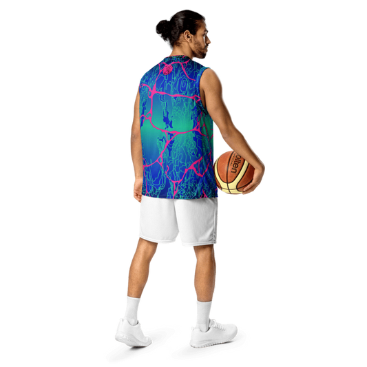 'LARIMAR' Recycled Unisex Basketball Jersey