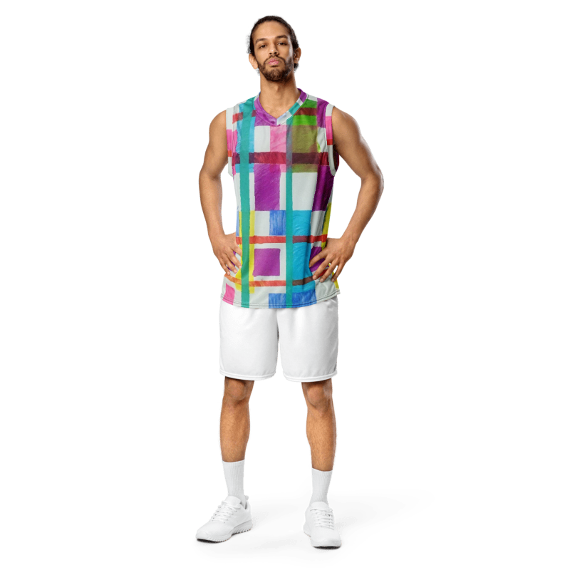 'MONDRIAN' Unisex Basketball Jersey