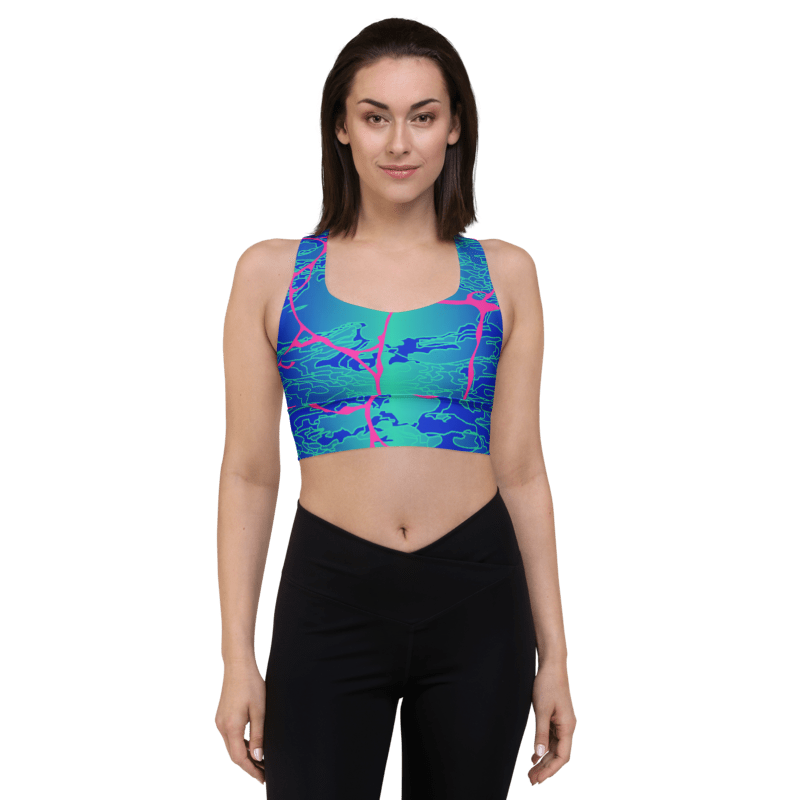 'LARIMAR' Recycled Longline Sports Bra