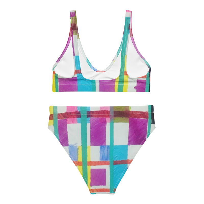 'MONDRIAN' High-Waisted Bikini