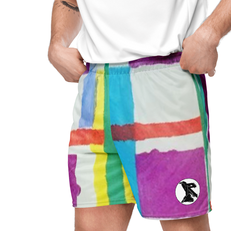 'MONDRIAN' Recycled Unisex Mesh Shorts