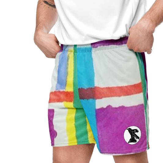 'MONDRIAN' Recycled Unisex Mesh Shorts