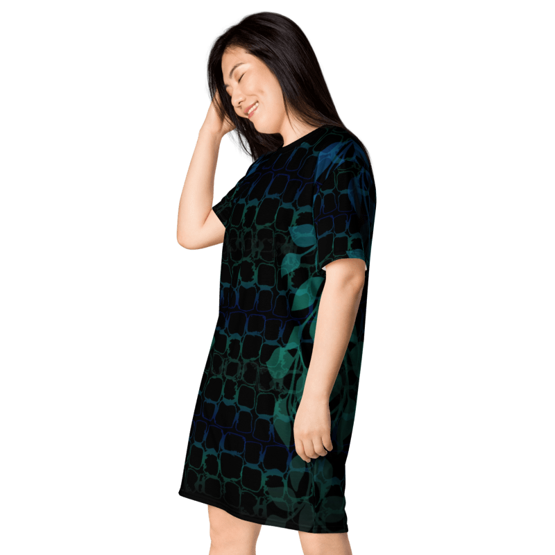 'JUNGLIST' Extralong T-Shirt Dress Ravenrock