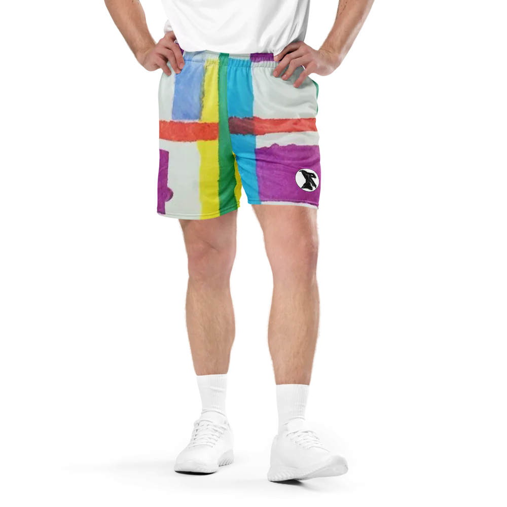 'MONDRIAN' Recycled Unisex Mesh Shorts