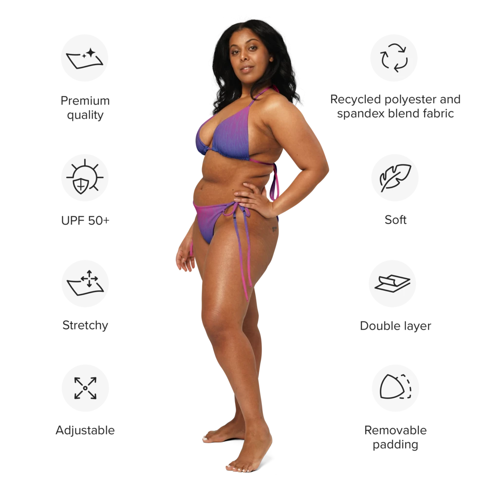 'GLORIA' Sustainable String Bikini Ravenrock