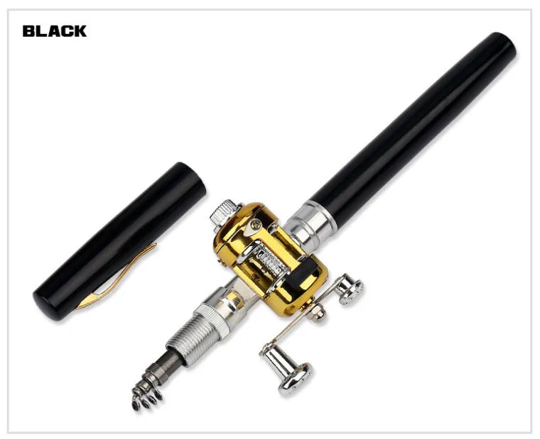 Pen-Size Mini Fishing Rod with Reel Ravenrock