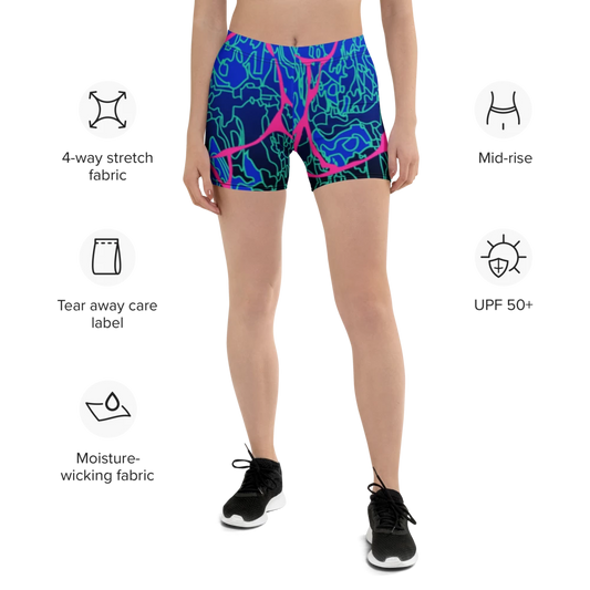 'LARIMAR' Spandex Shorts