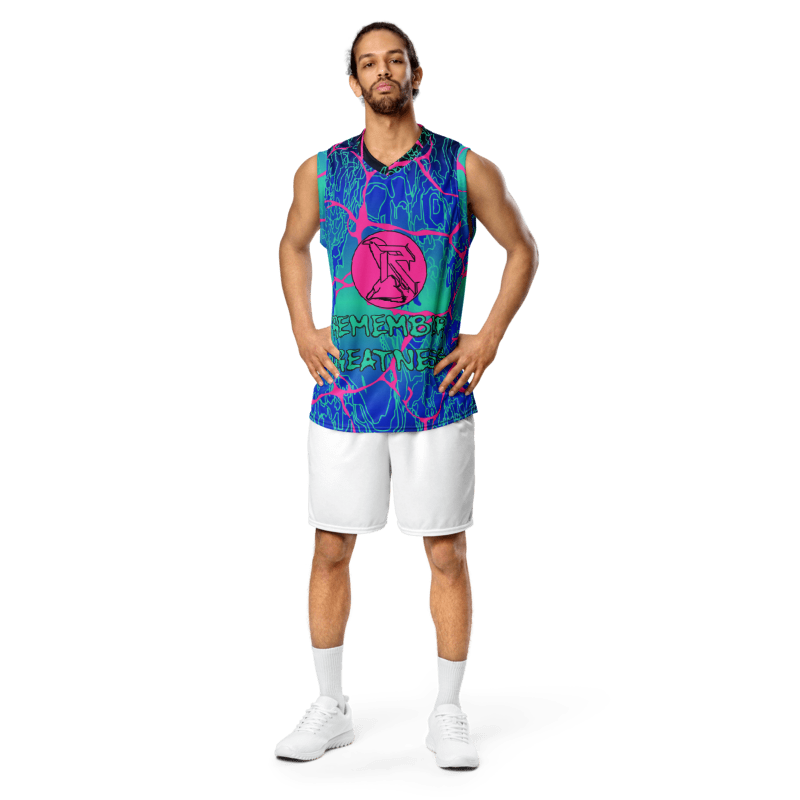 'LARIMAR' Recycled Unisex Basketball Jersey
