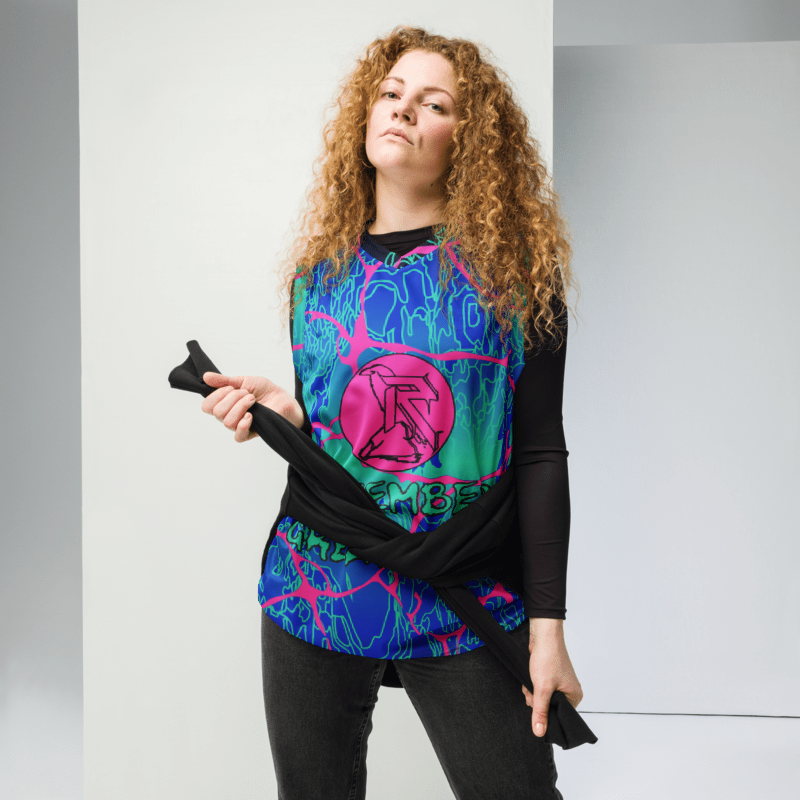 'LARIMAR' Recycled Unisex Basketball Jersey