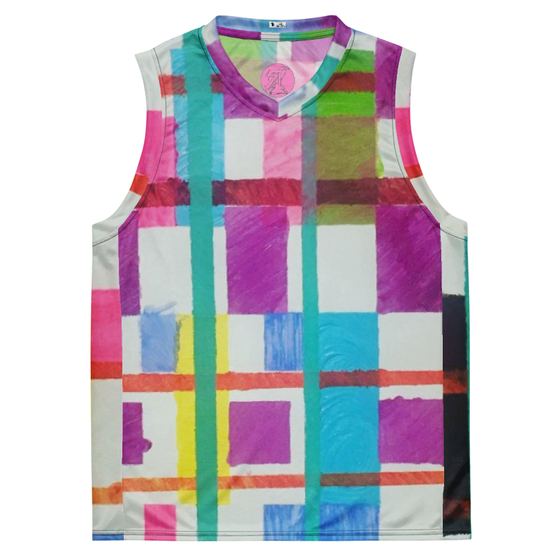 'MONDRIAN' Unisex Basketball Jersey
