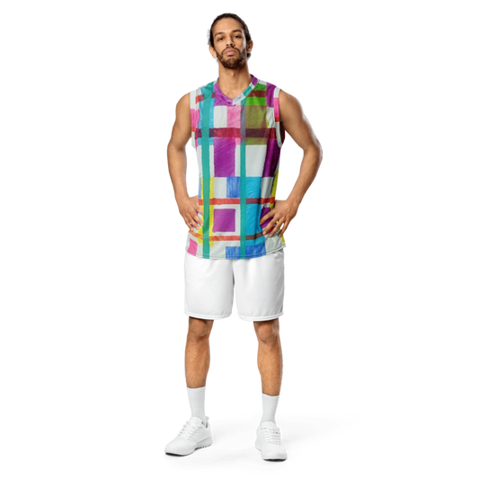 'MONDRIAN' Unisex Basketball Jersey