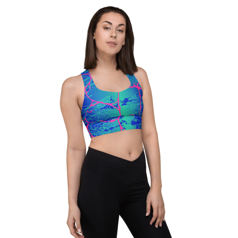 'LARIMAR' Recycled Longline Sports Bra