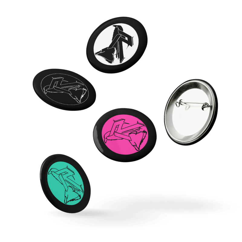 RaveRock Button Pins