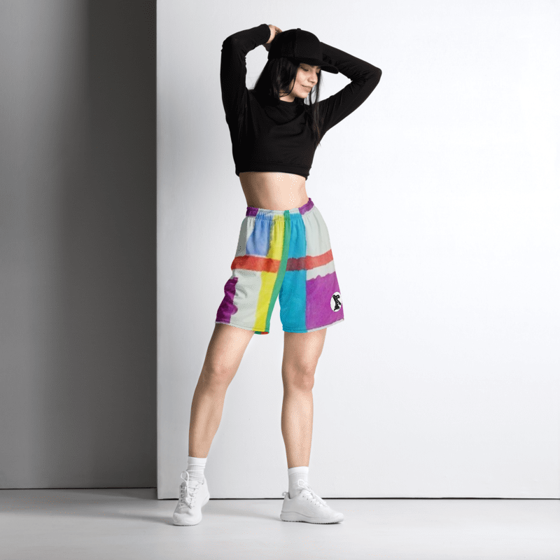 'MONDRIAN' Recycled Unisex Mesh Shorts