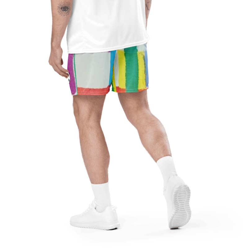 'MONDRIAN' Recycled Unisex Mesh Shorts