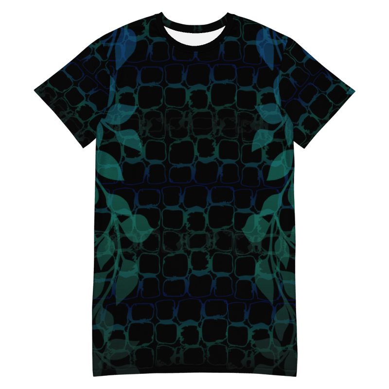 'JUNGLIST' Extralong T-Shirt Dress Ravenrock