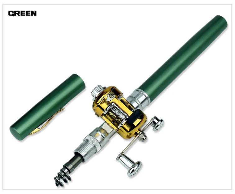 Pen-Size Mini Fishing Rod with Reel Ravenrock